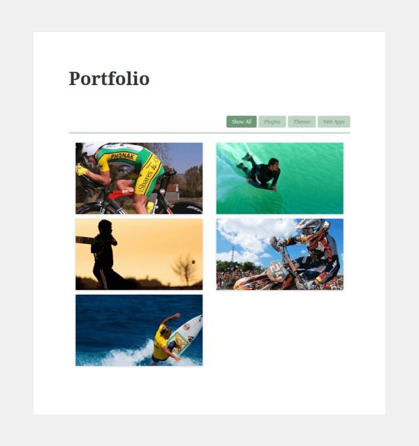 Filterable Portfolio