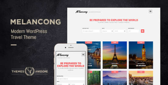 Contemporary Travel WordPress Theme