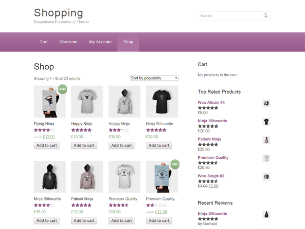 Free Buying eCommerce WordPress Theme