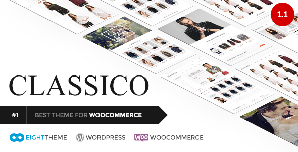 Classico responsive WooCommerce WordPress theme