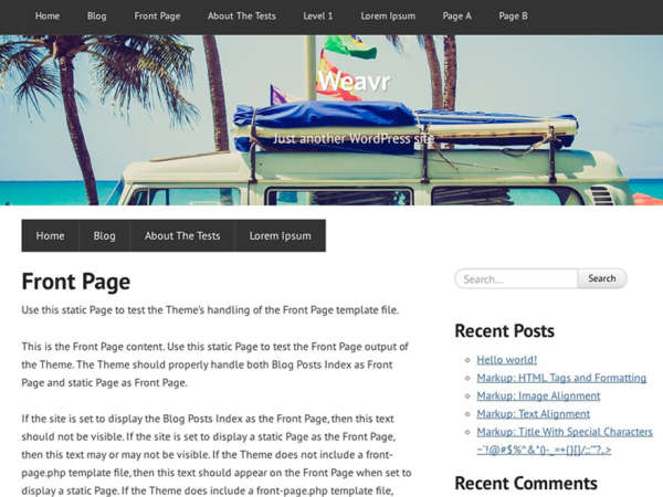 Free Weavr eCommerce WordPress Theme