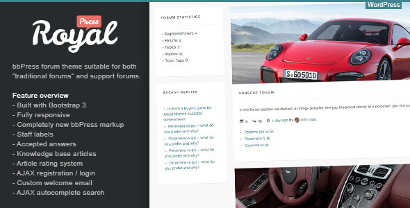 Royalpress BBPress Forum Theme