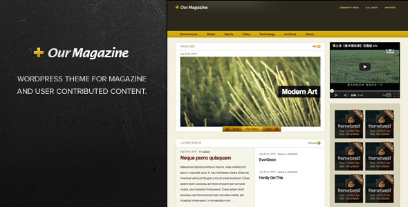 Our Magazine Magazine WordPress Theme