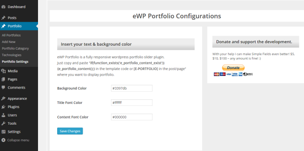 WP Creative Portfolio