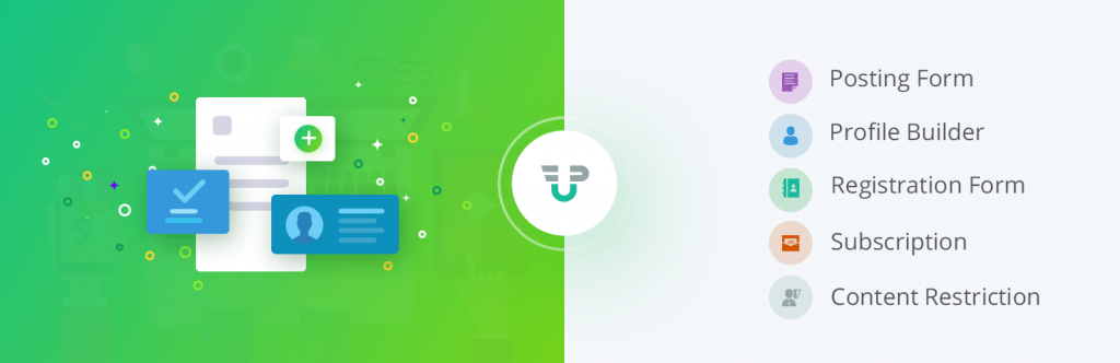 Preview of WP User Front End plugin