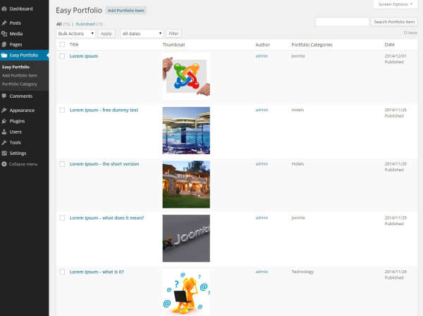 Easy Portfolio