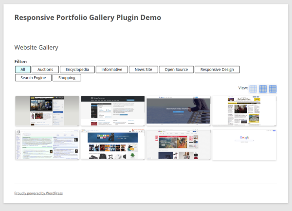 Responsive Portfolio Gallery