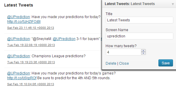 Twitter Feed WordPress Plugin