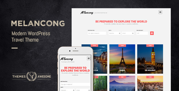 Contemporary Travel WordPress Theme