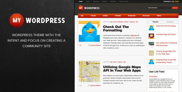 My WordPress Personal Blog WordPress Theme