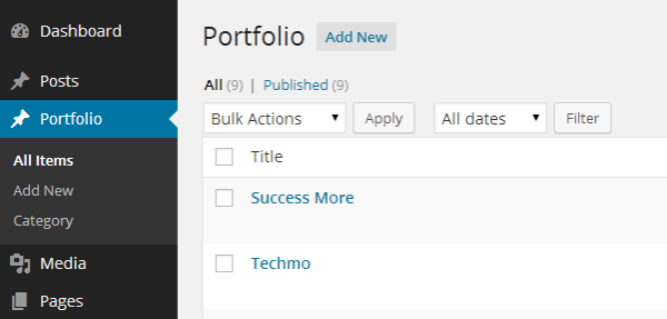 Comprehensive Width Responsive Portfolio