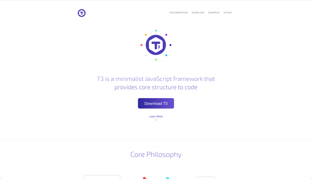Preview of T3 JavaScript framework